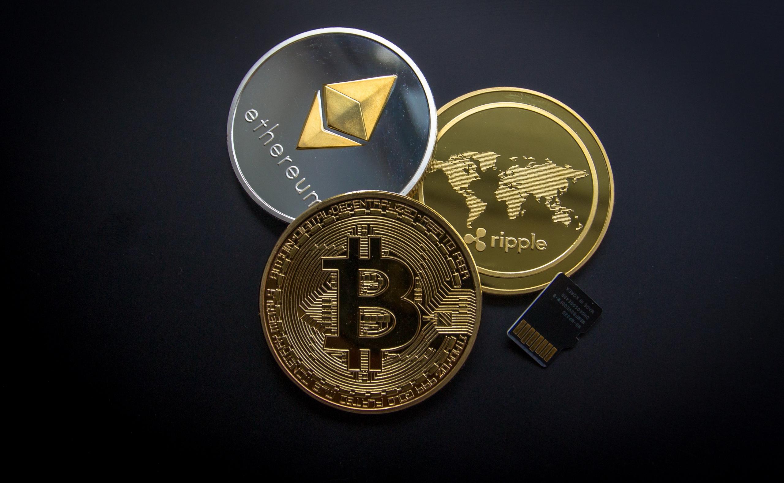 Different cryptocurrency coins