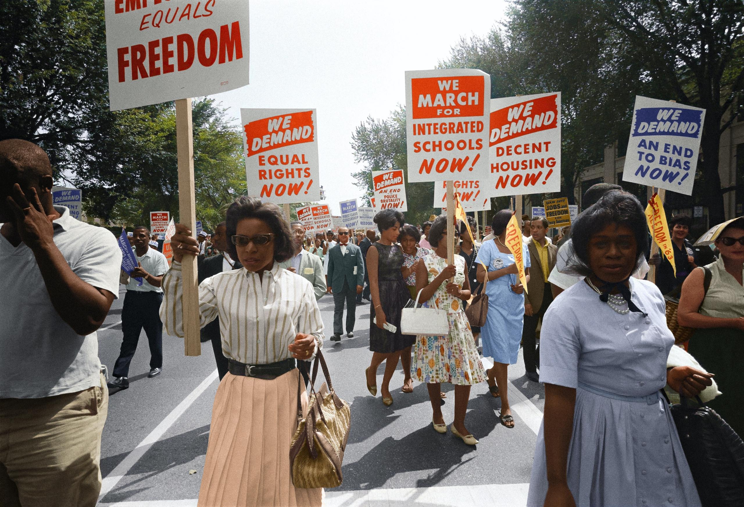 Civil rights rally in the 1960's