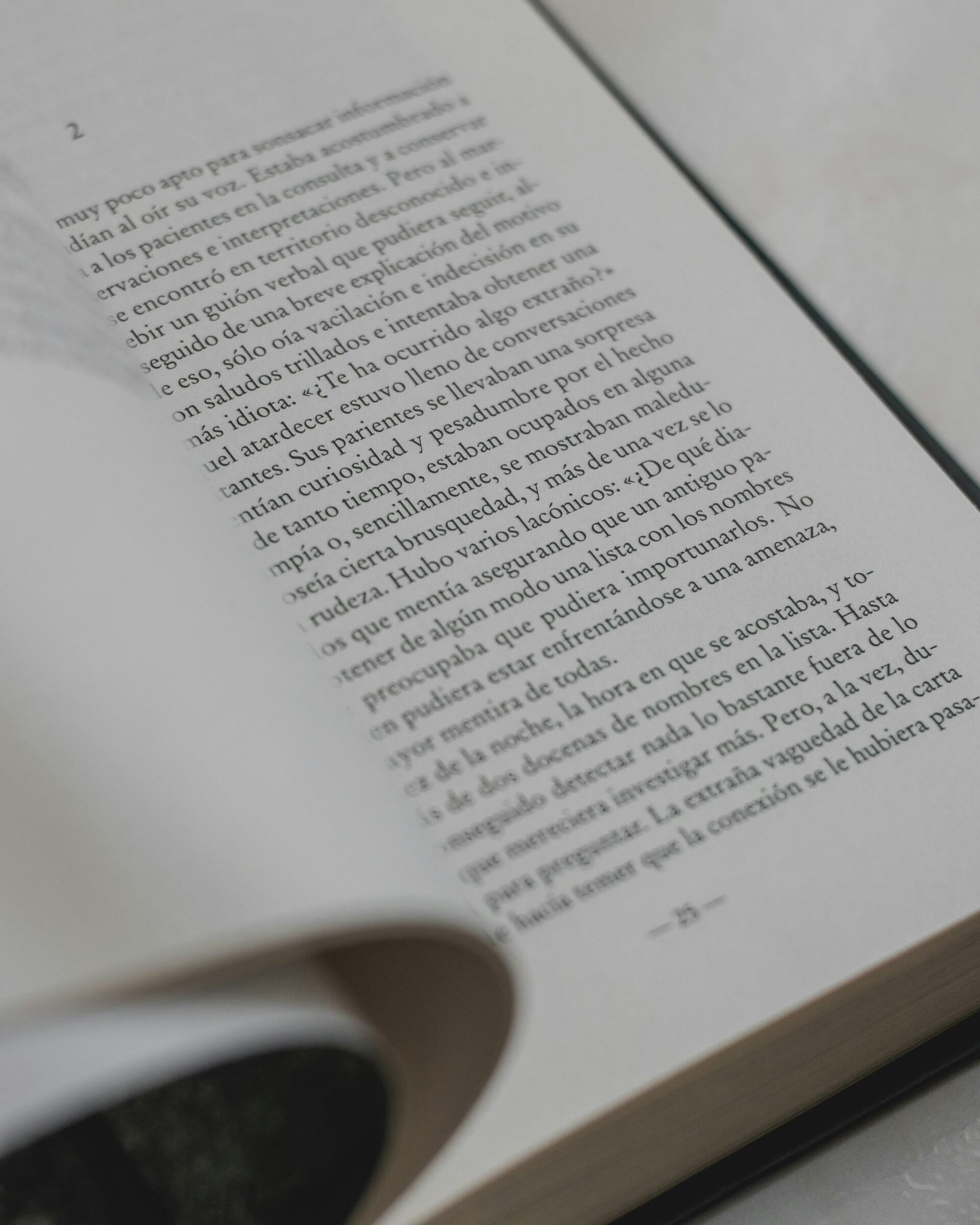 A book written in Spanish.