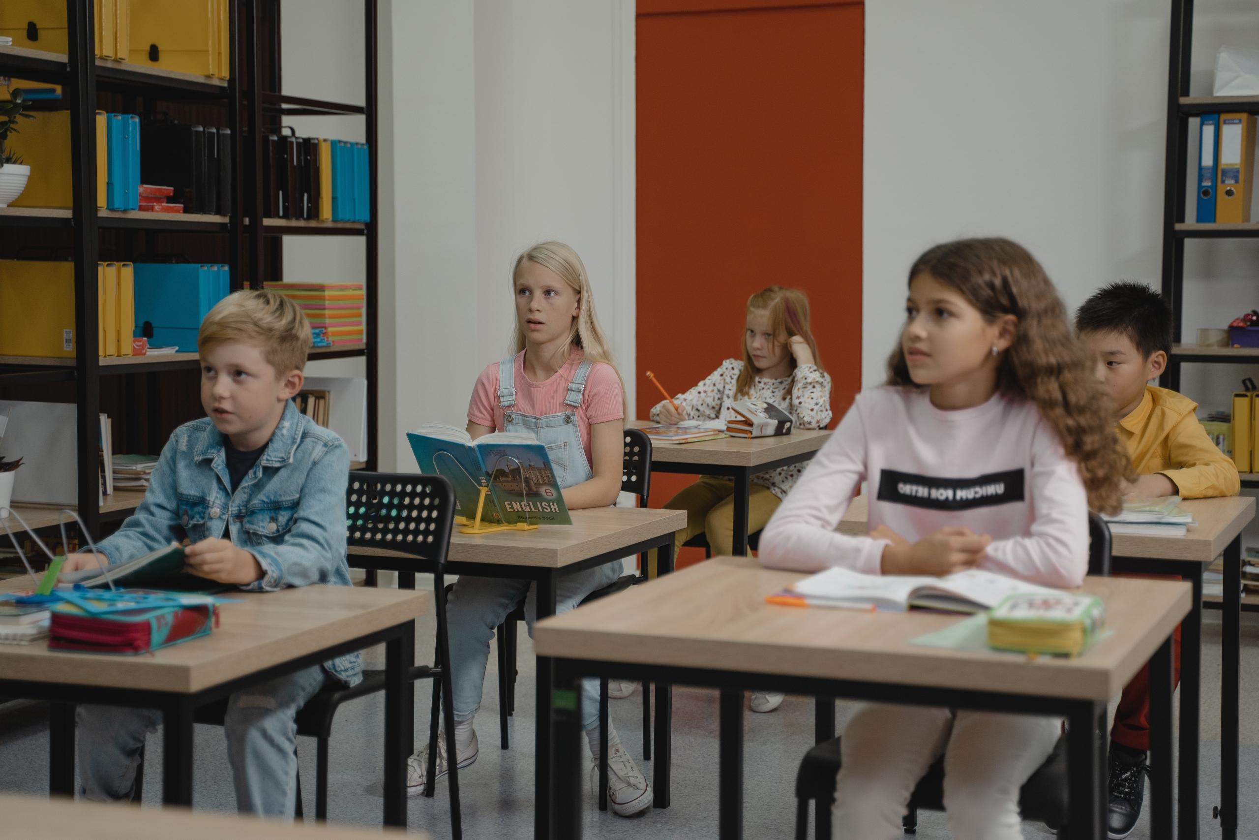 children in a classroom
