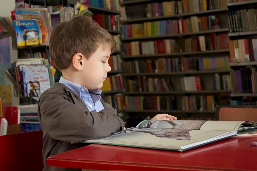 A young boy trying to grasp grammatical rules of the German language