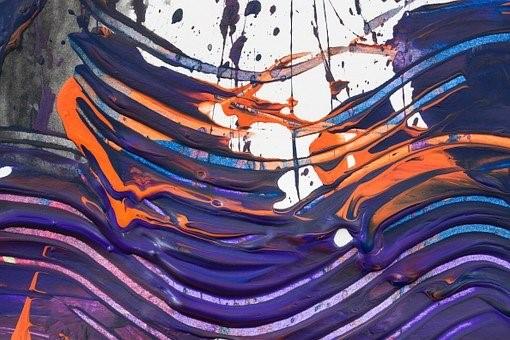 An abstract masterpiece by an art therapy patient