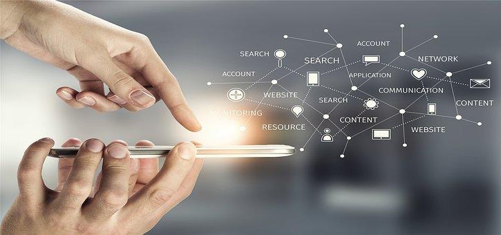 A smartphone showing data science