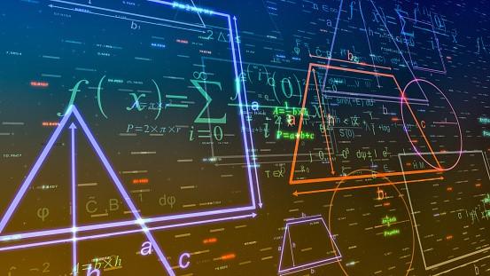 Geometric equations on a digital screen