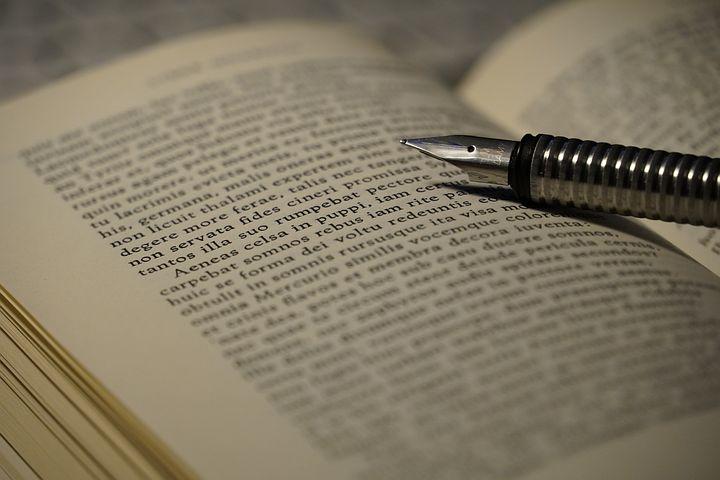 A Latin literature book