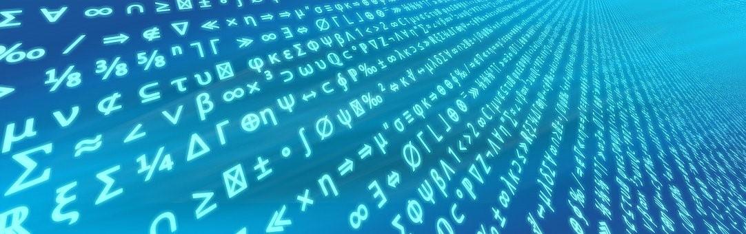 Several algebraic expressions laid out on a screen