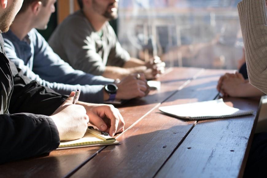 Group of people meeting to practice speaking and learning Latin