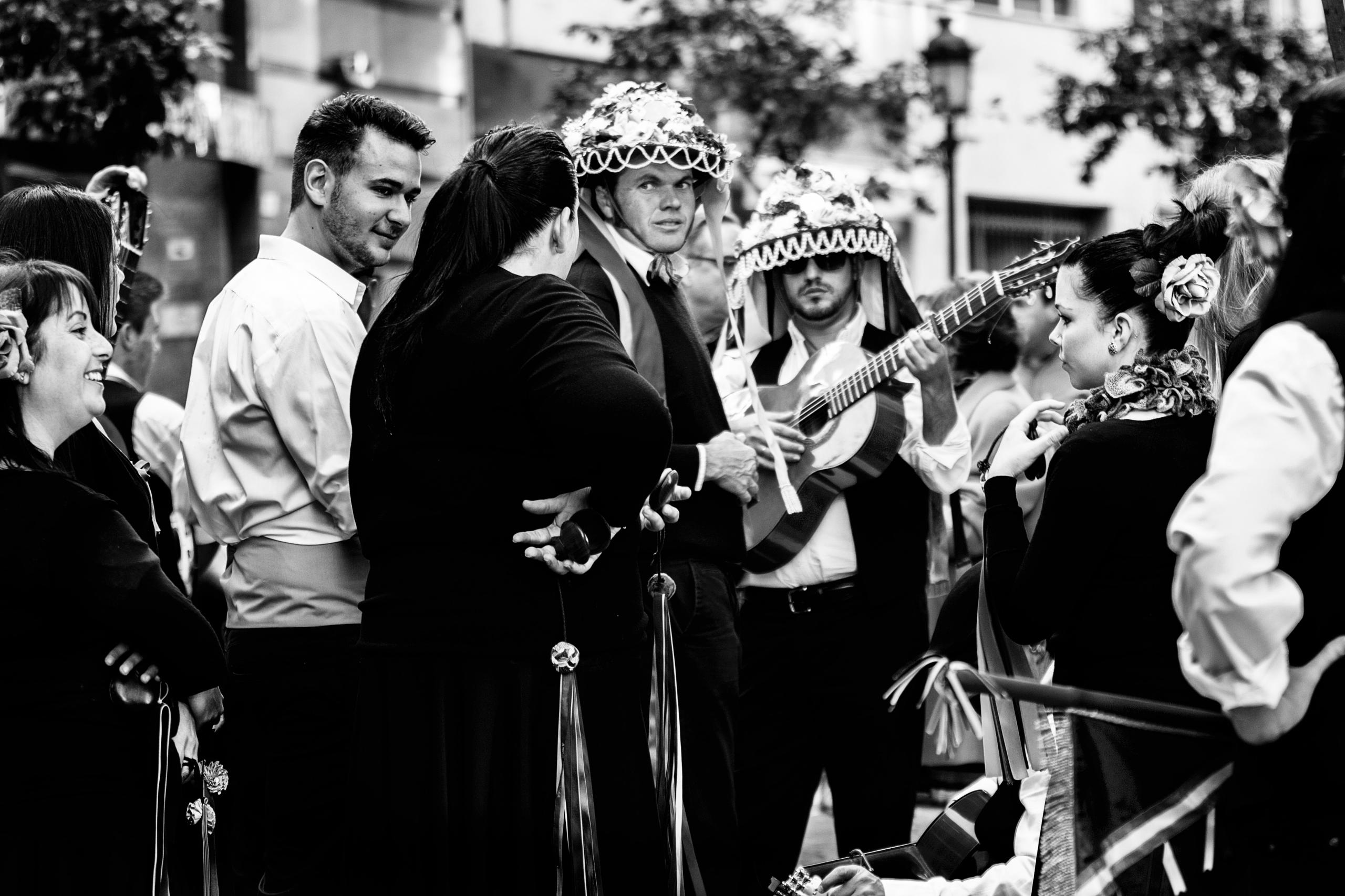 people preparing a flamenco dance