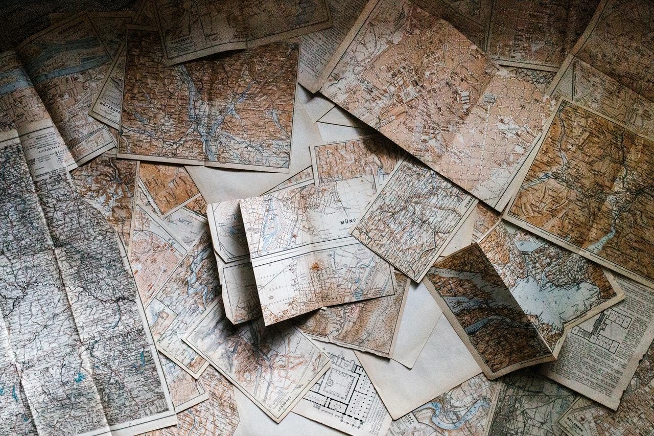 maps on a board