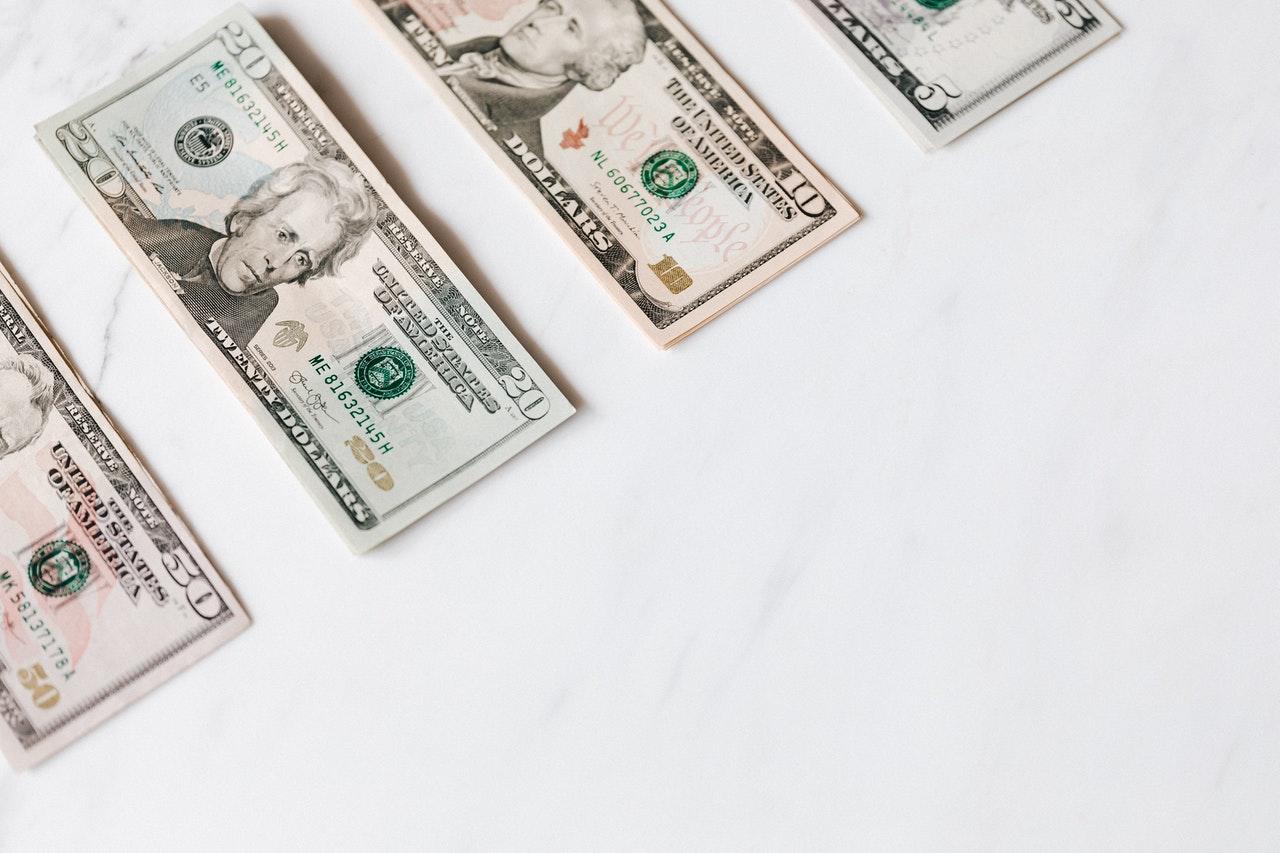 money on a table