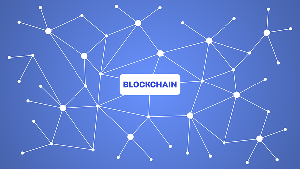 A web showing block chain