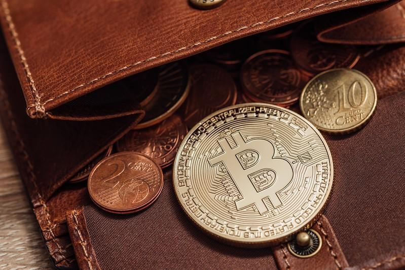 Physical representation of a Bitcoin