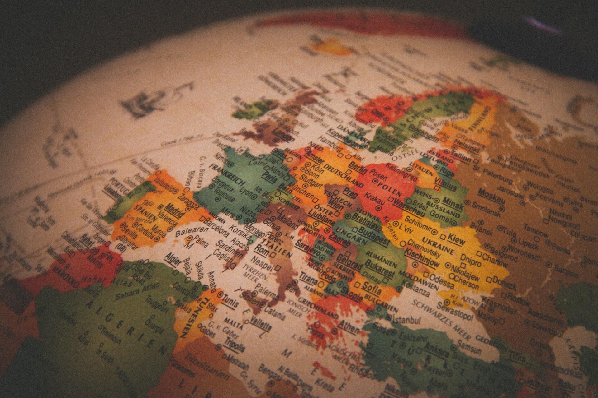 A view of a globe