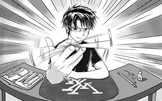 A representation of manga animation