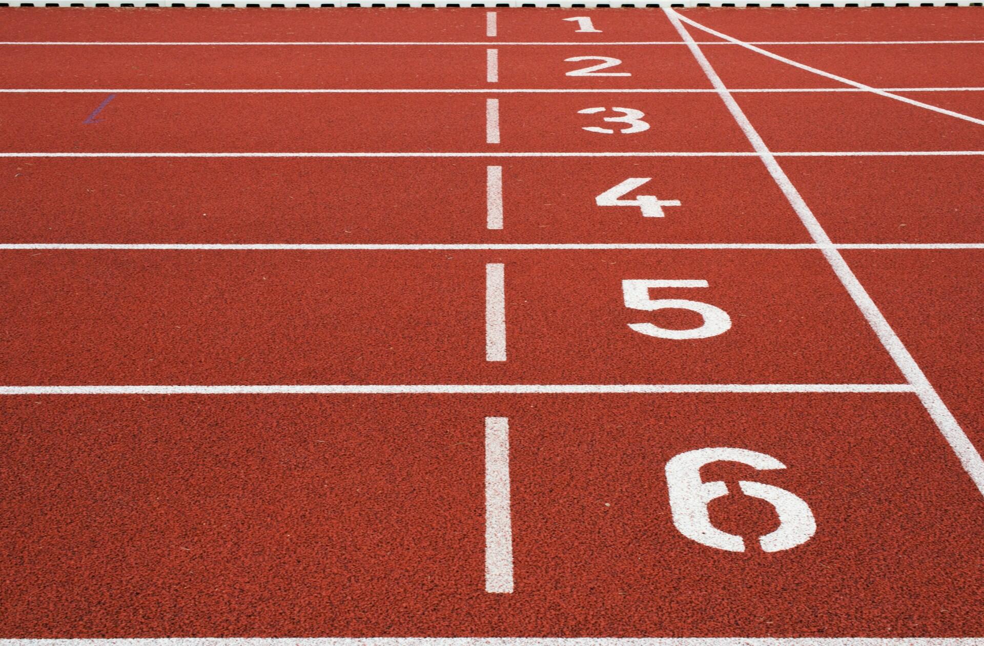 A red track
