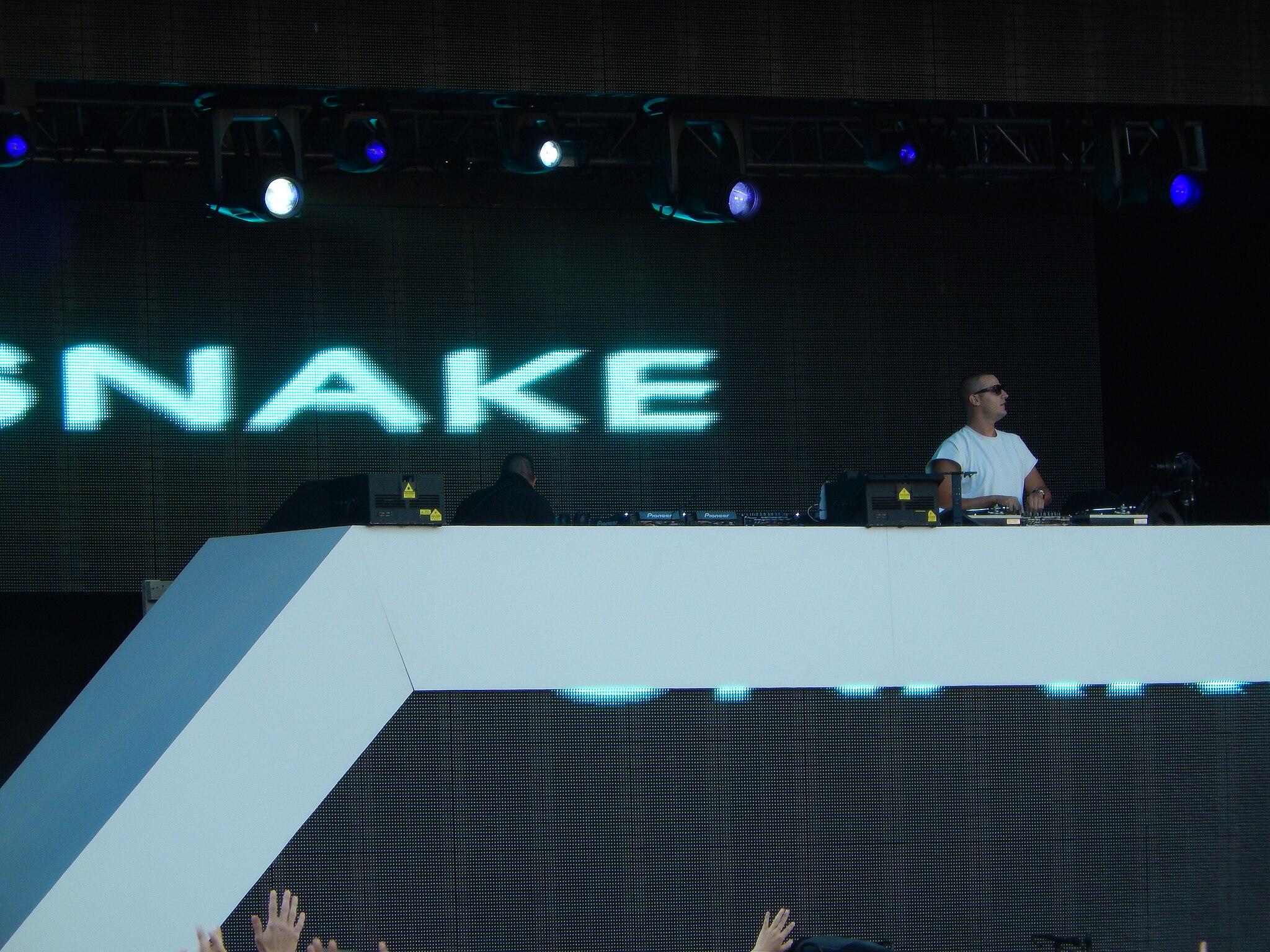 DJ Snake on stage.