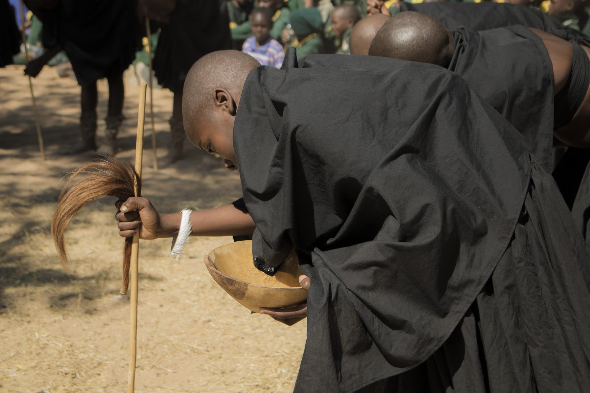 A traditional African dance performance