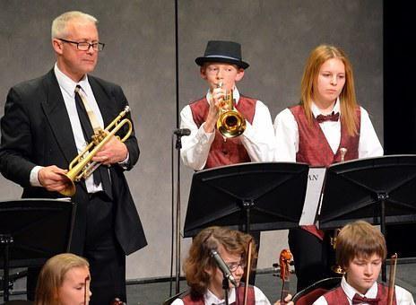 A band playing jazz music
