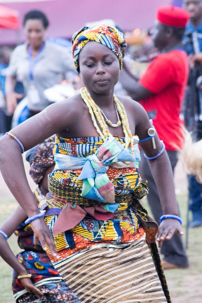 Woma dancing Agbadza African dance.