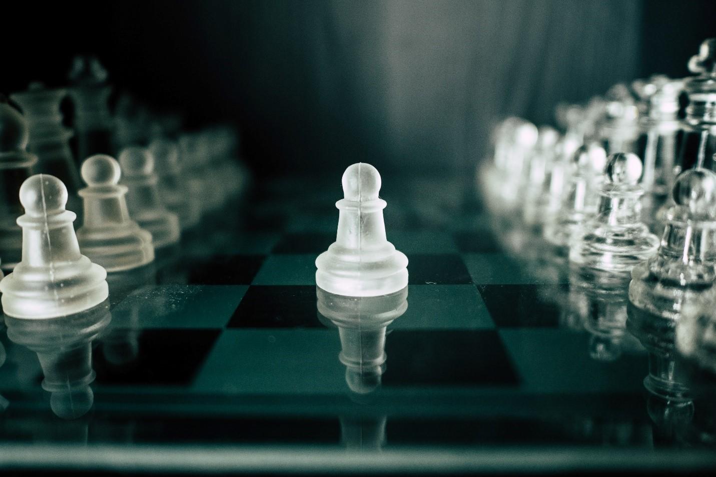 A Close-up shot of a Pawn chess piece