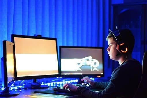 A student acquiring his gospel music lesson from a private online tutor.