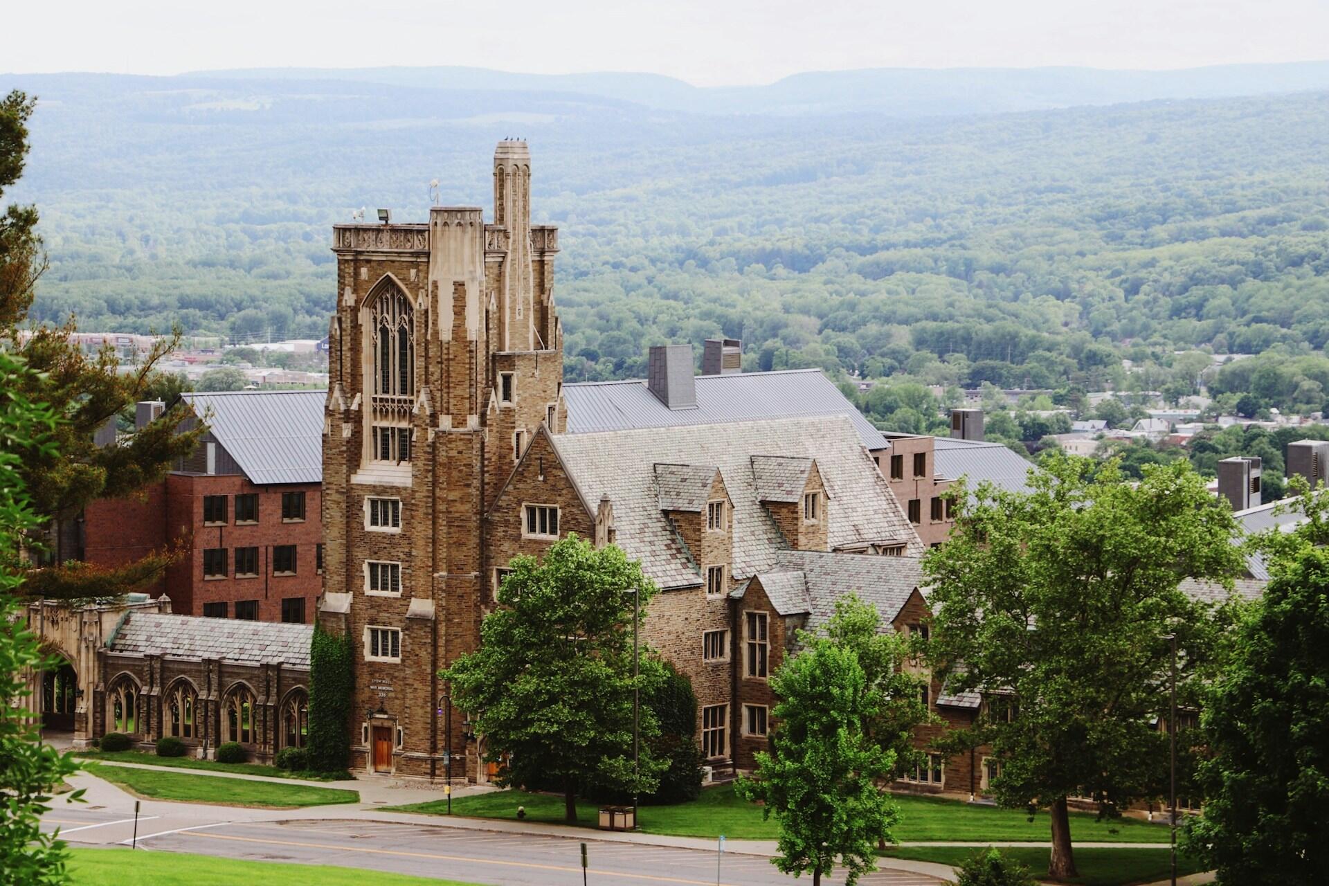 Cornell University campus in Ithaca, New York