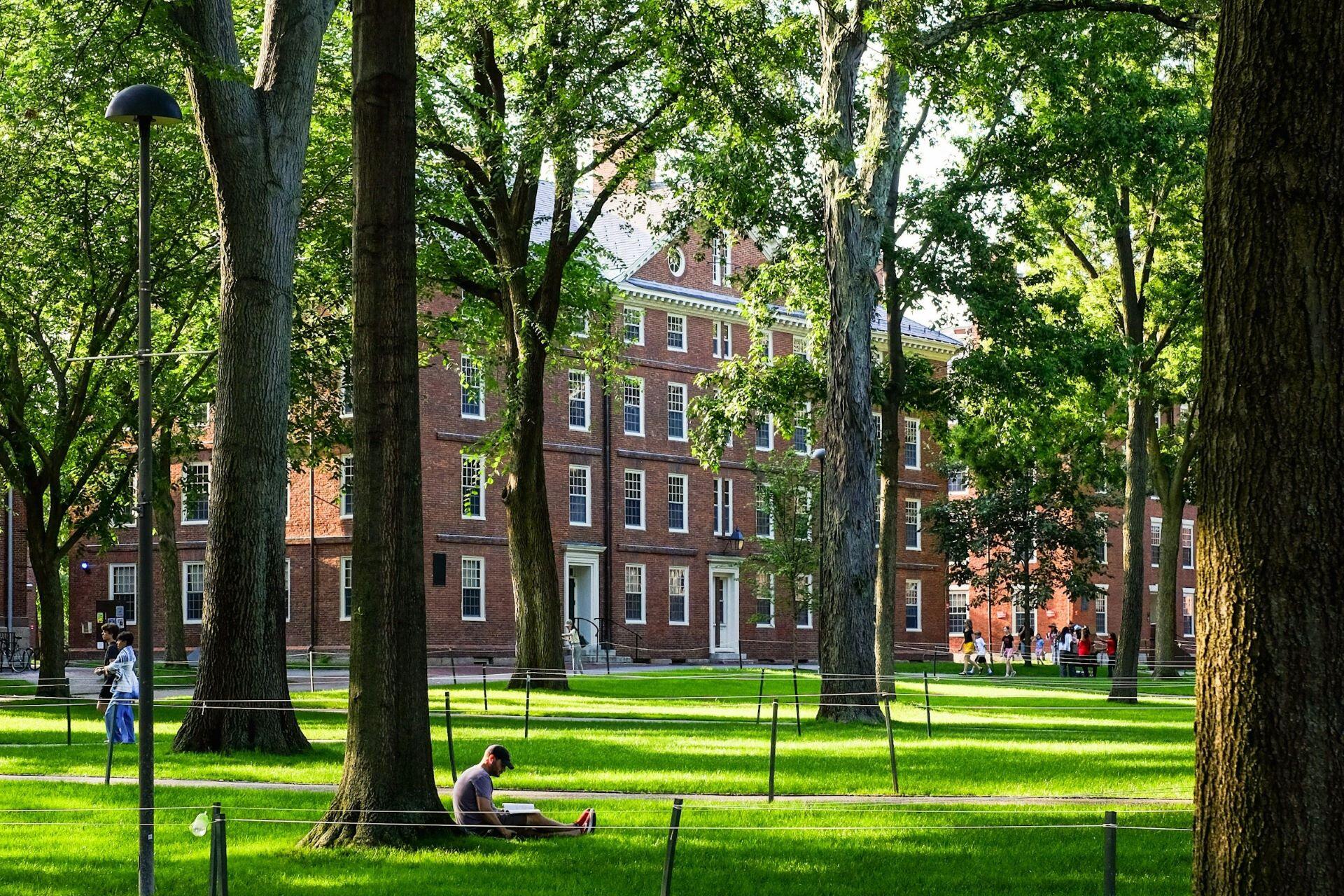 Harvard University campus in Cambridge, Massachusetts