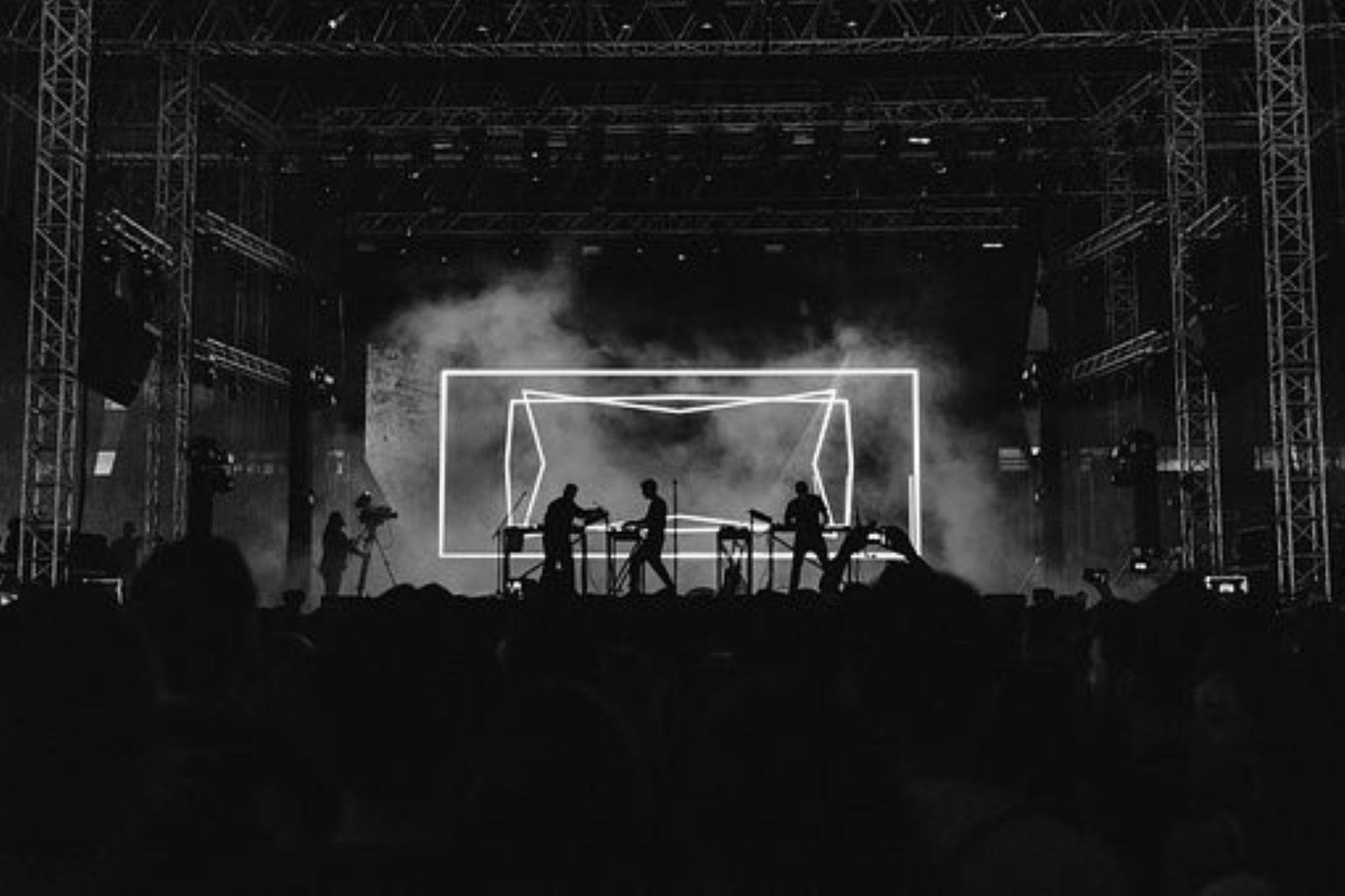 A pop music concert