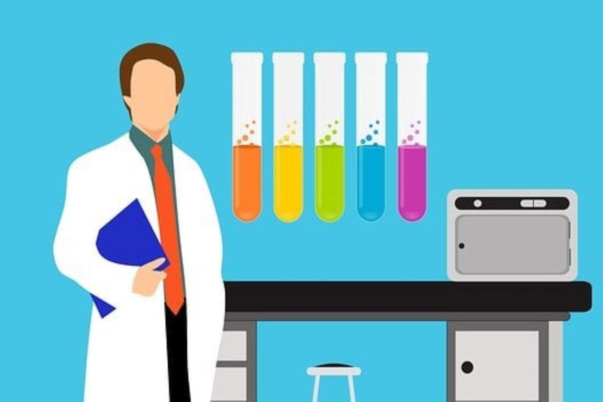 A pharmacist working with drugs