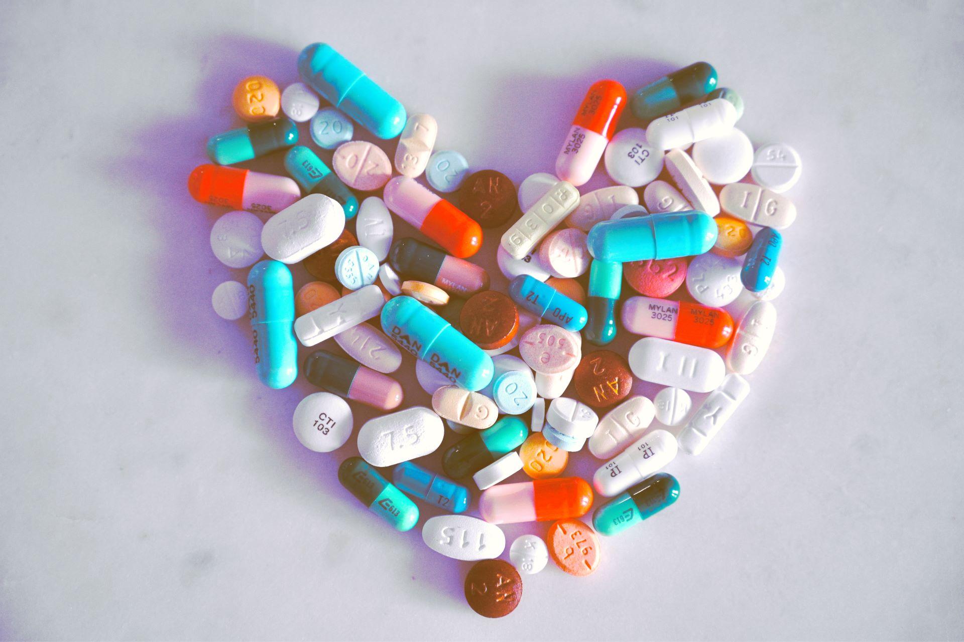 Passion for medicine symbolized through a heart-shape