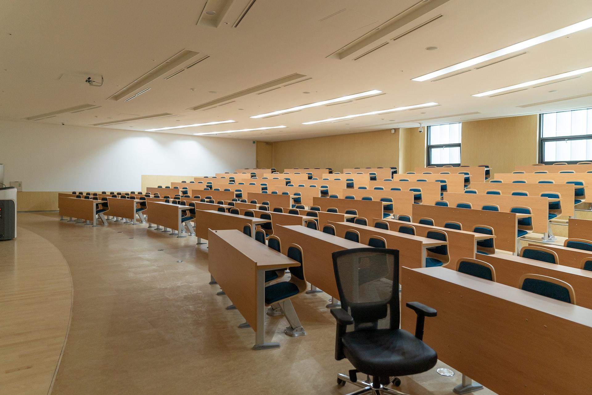Photo of a university lecture hall