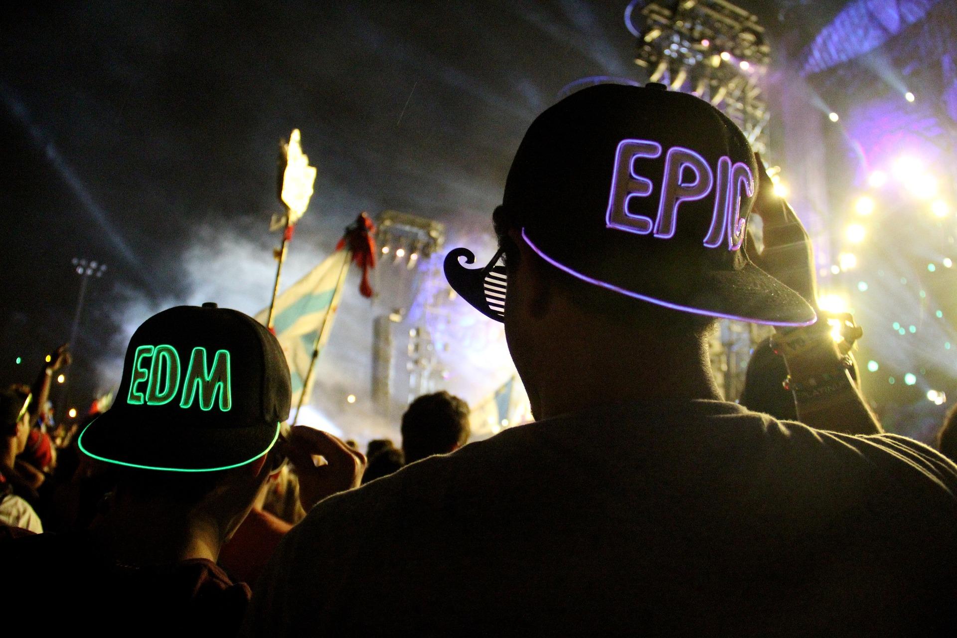 An EDM music concert