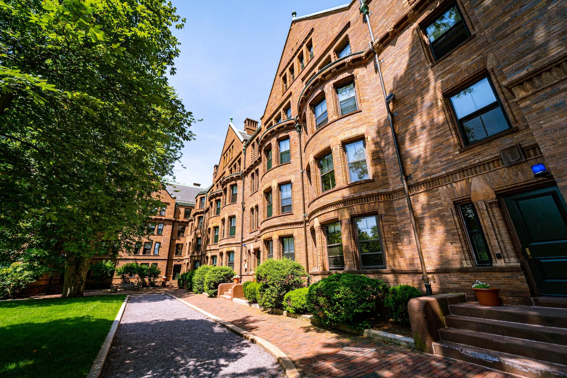 View of a Harvard University building