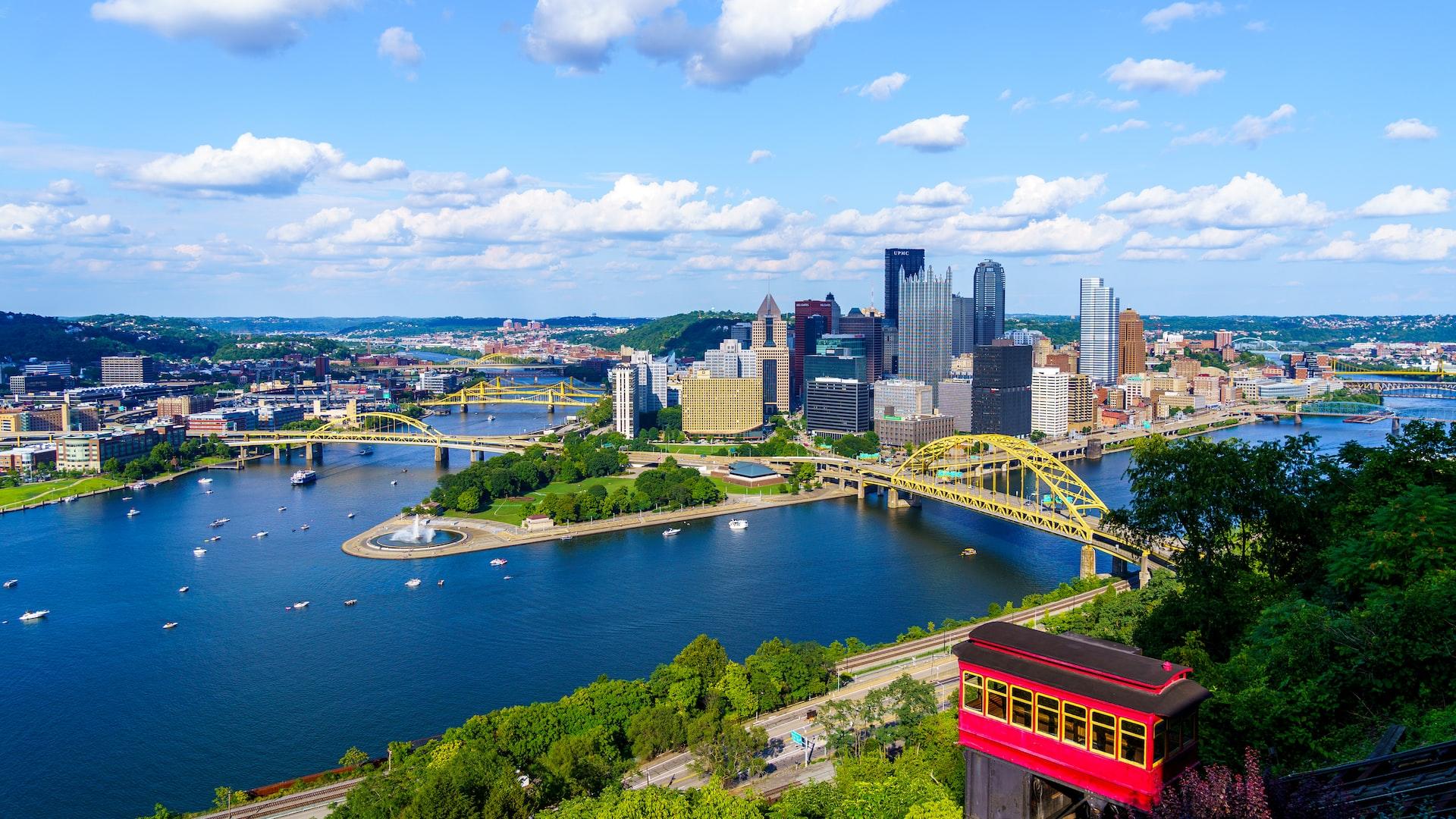 View of the Pittsburgh skyline