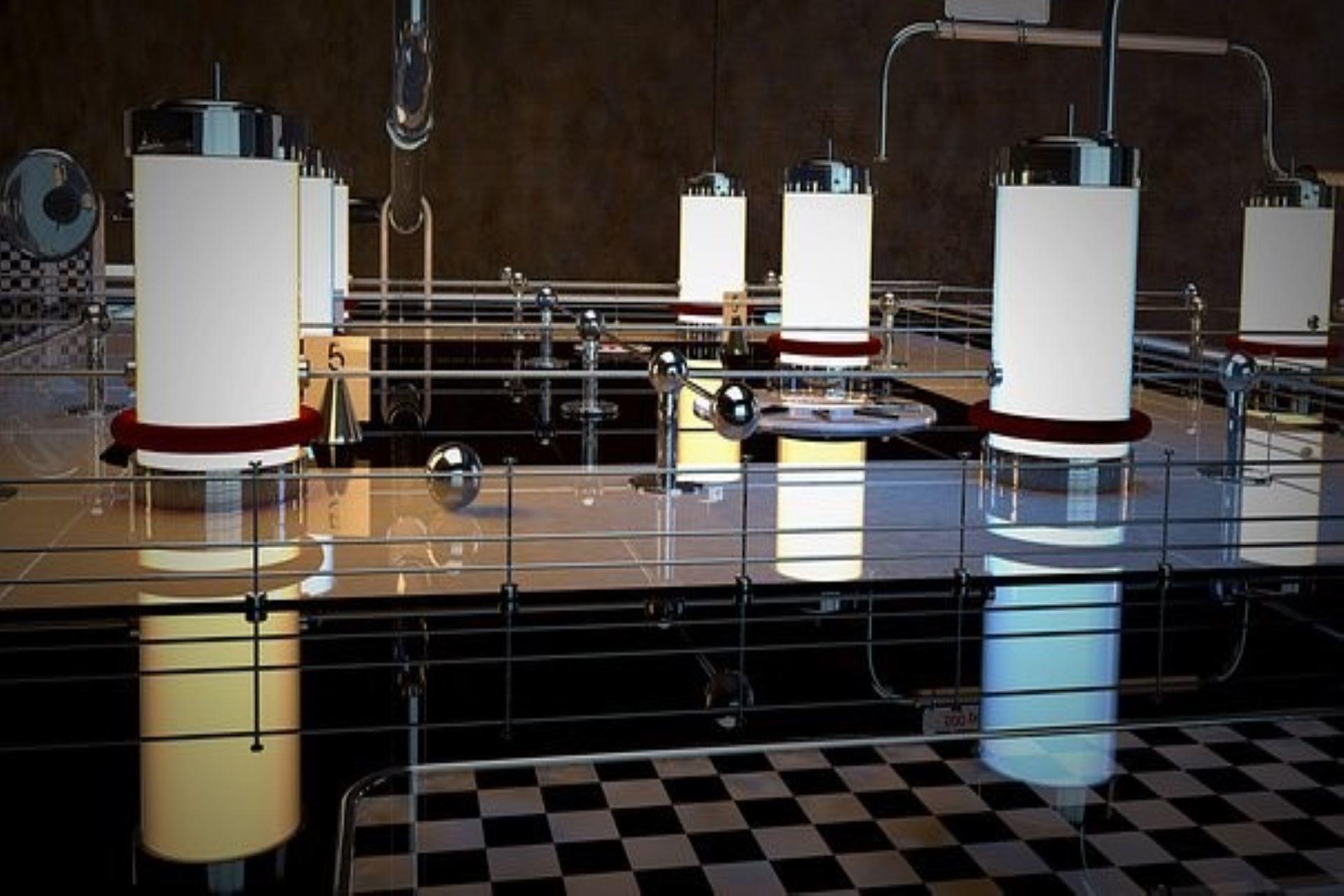 A 3D model of machinery