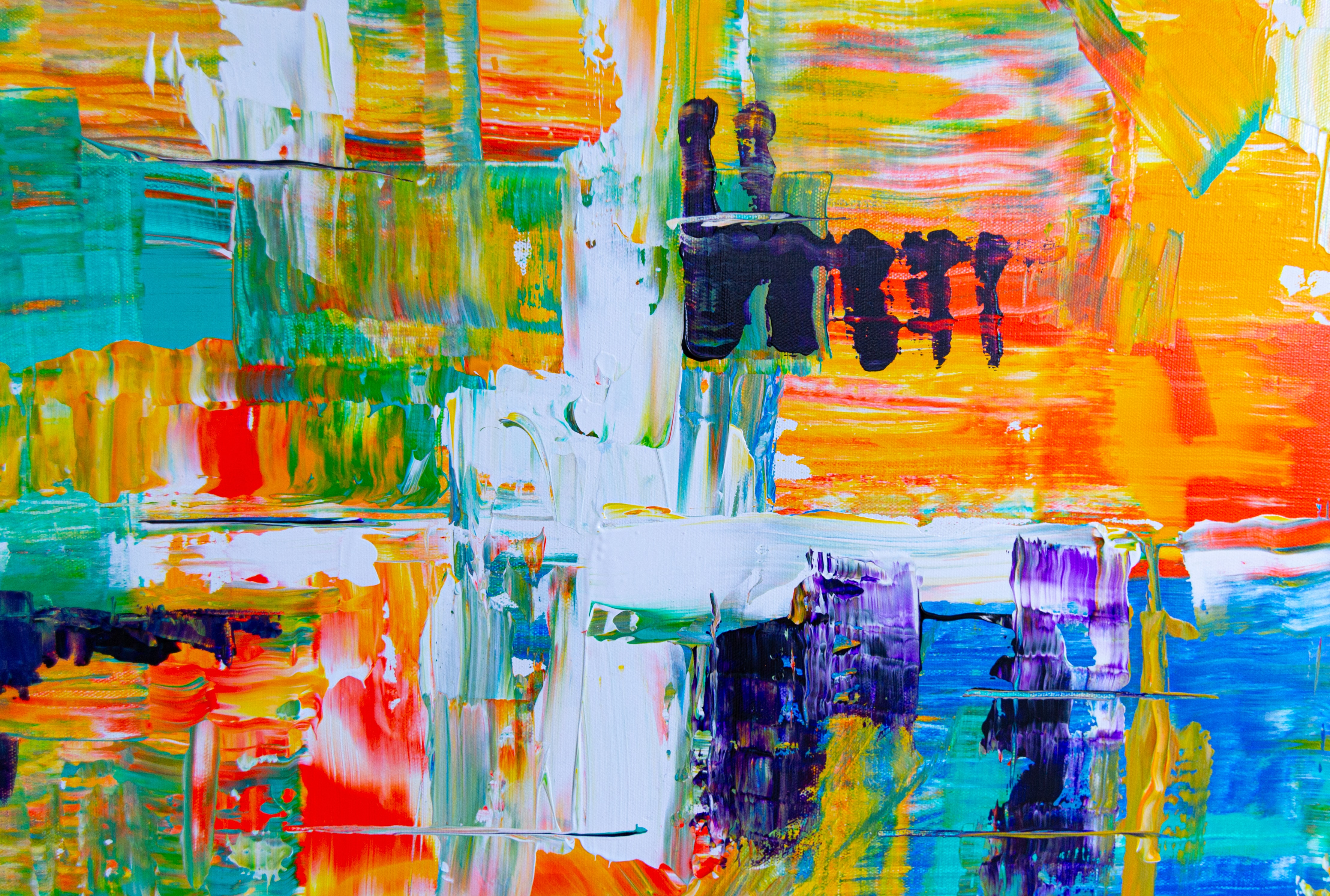 Abstract colorful painting