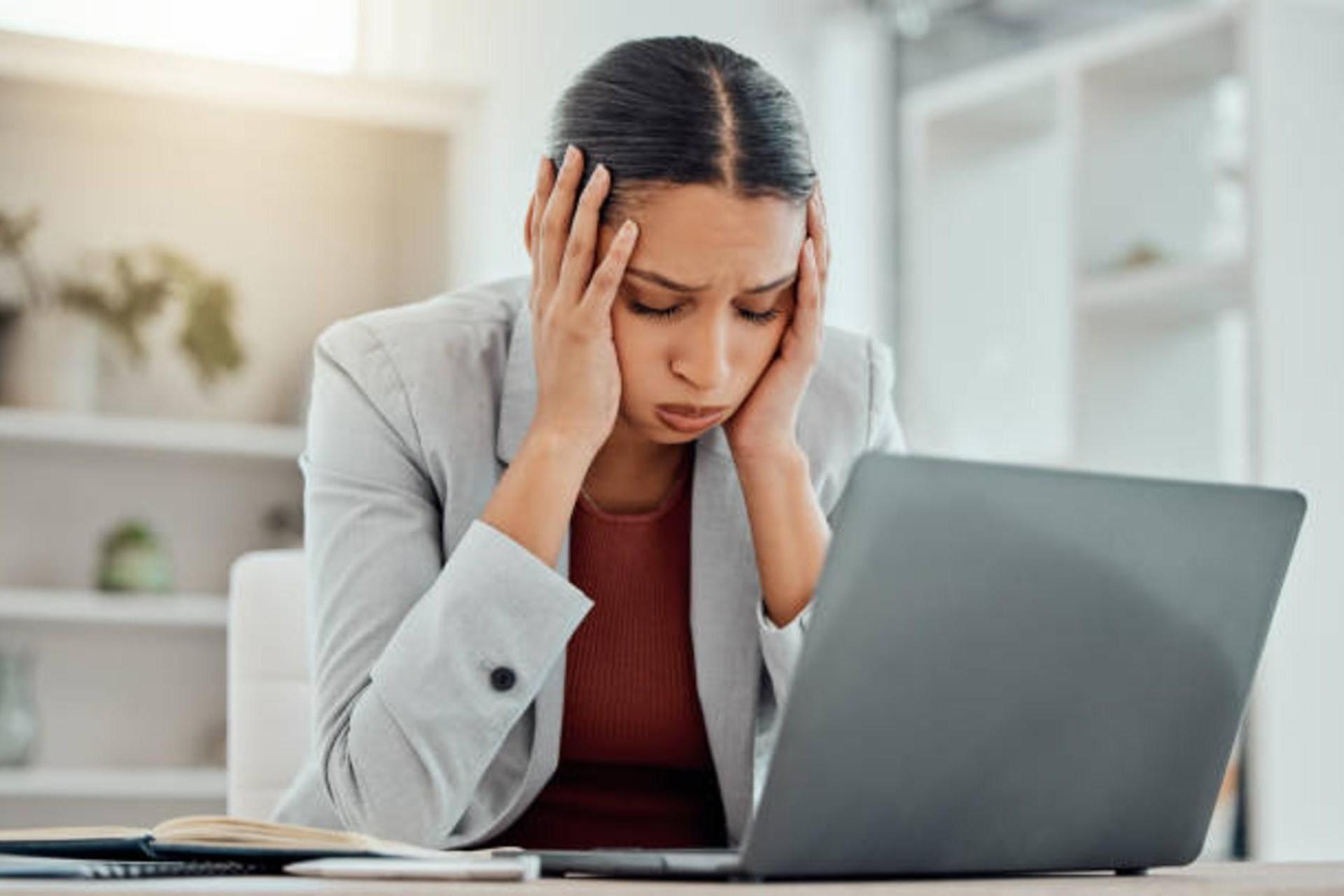 A digital marketer stressed about her business's low ranking.