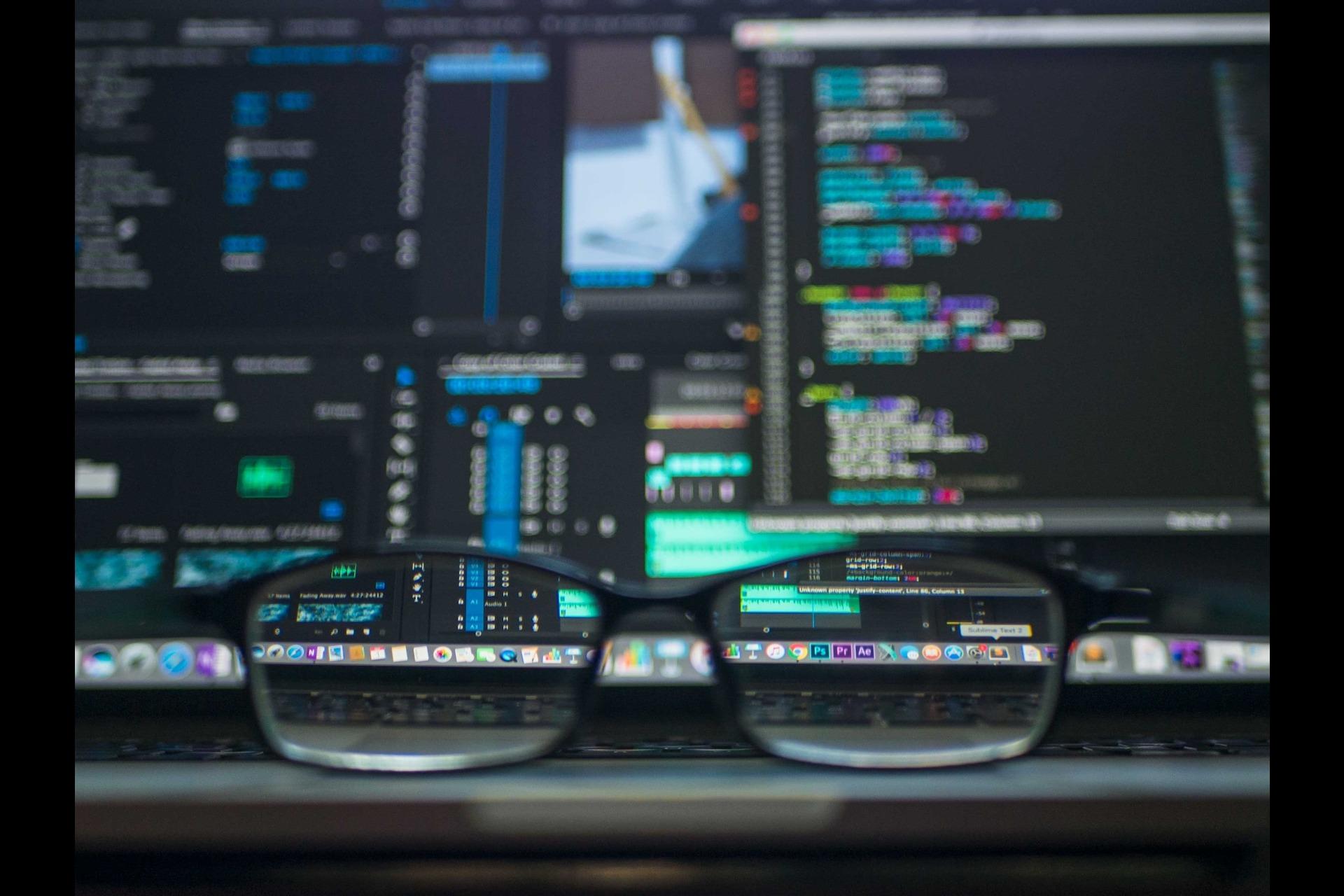 A machine learning code on laptop screen