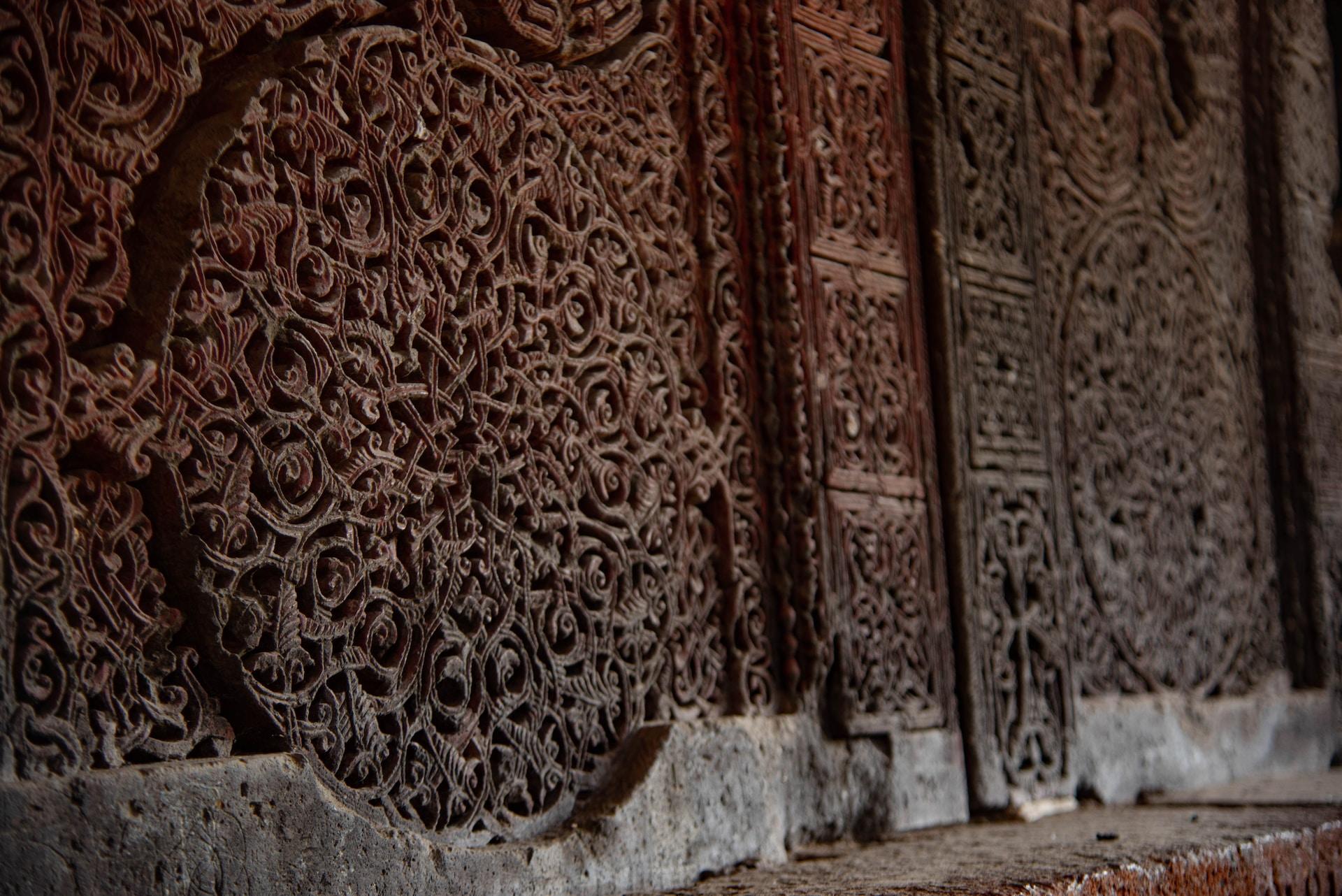 Armenian carvings.