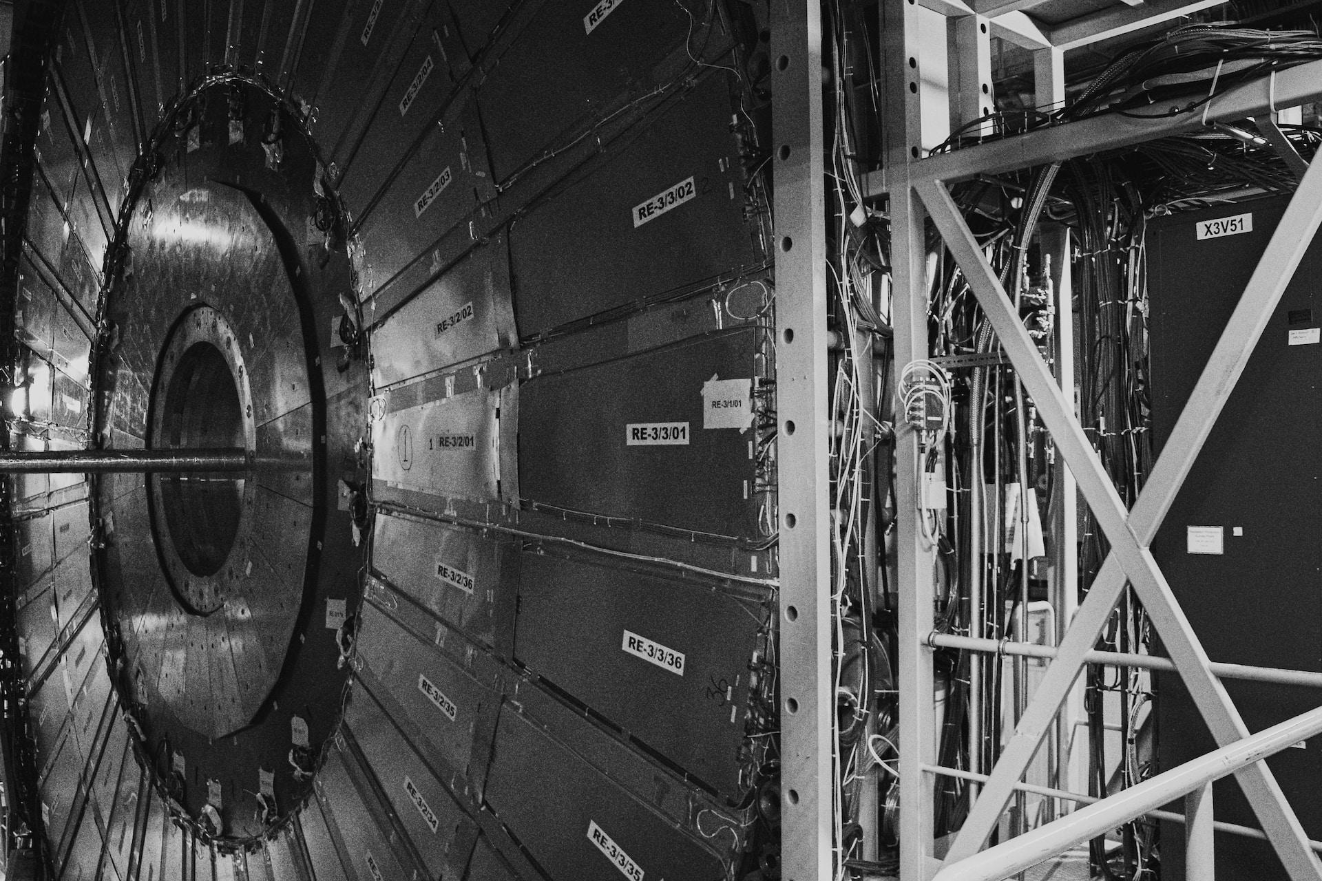 Black and white particle-accelerator.