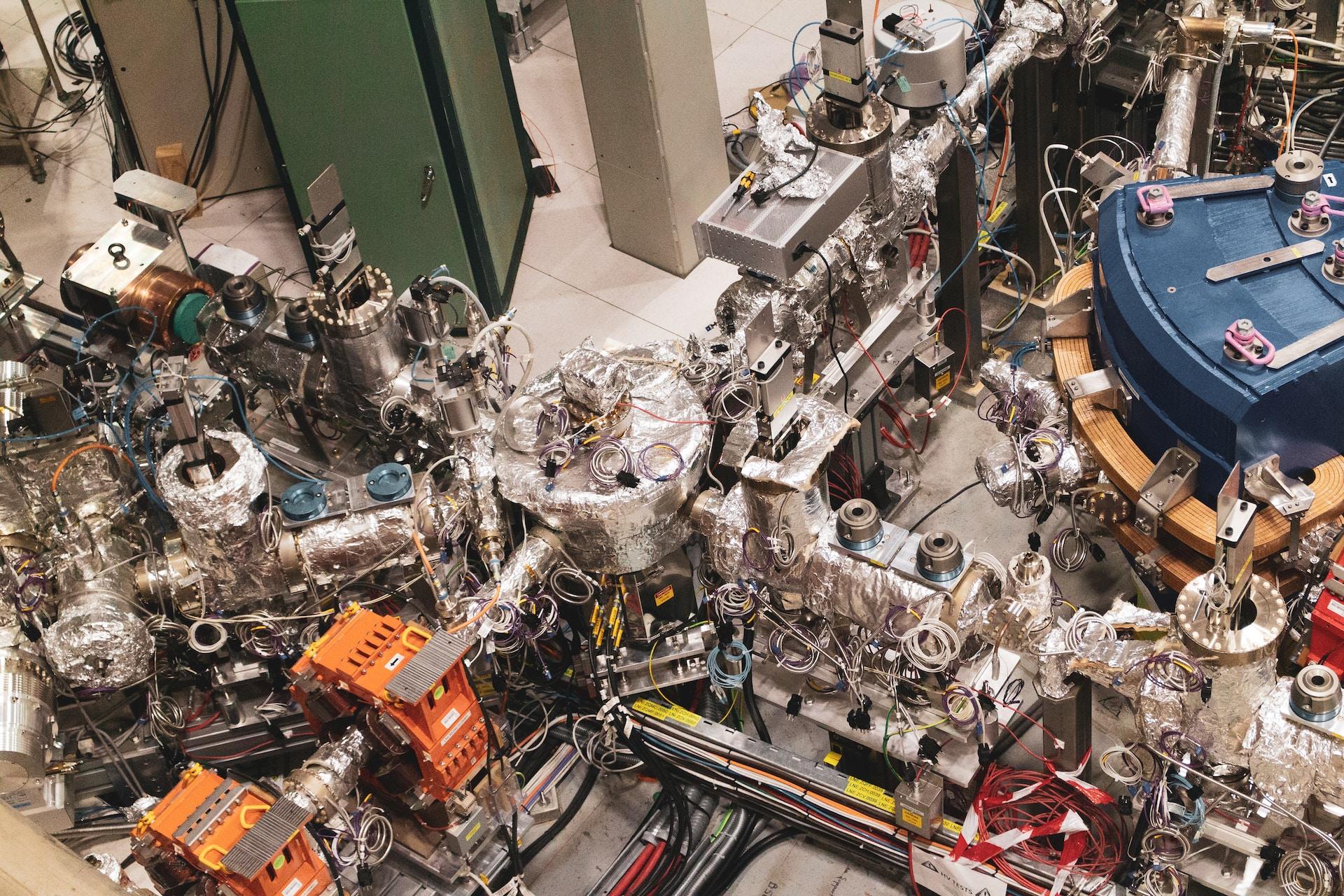 Machinery in a laboratory.