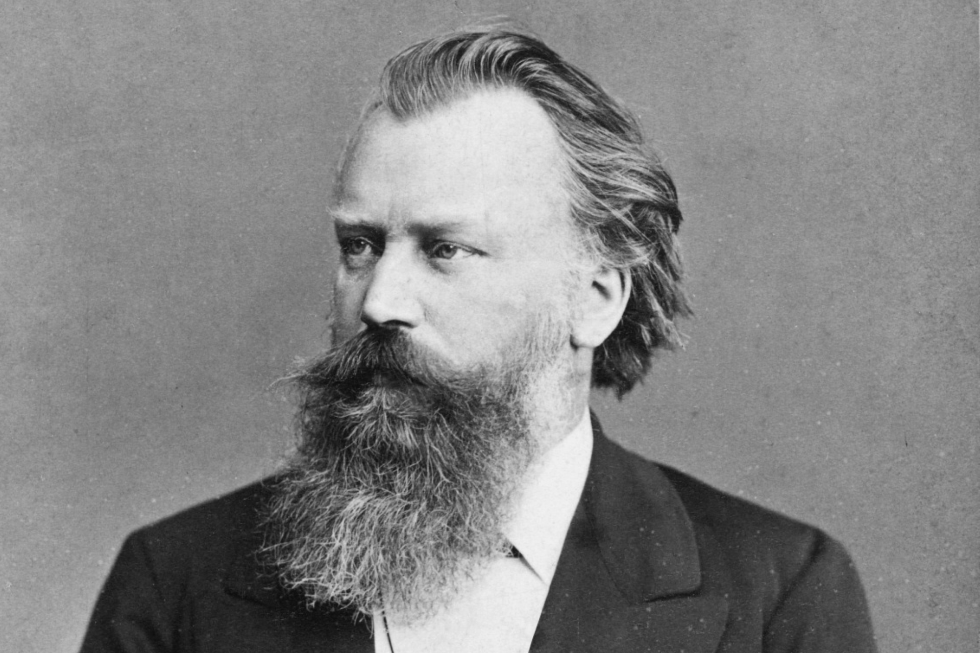 A photo of Johannes Brahms.