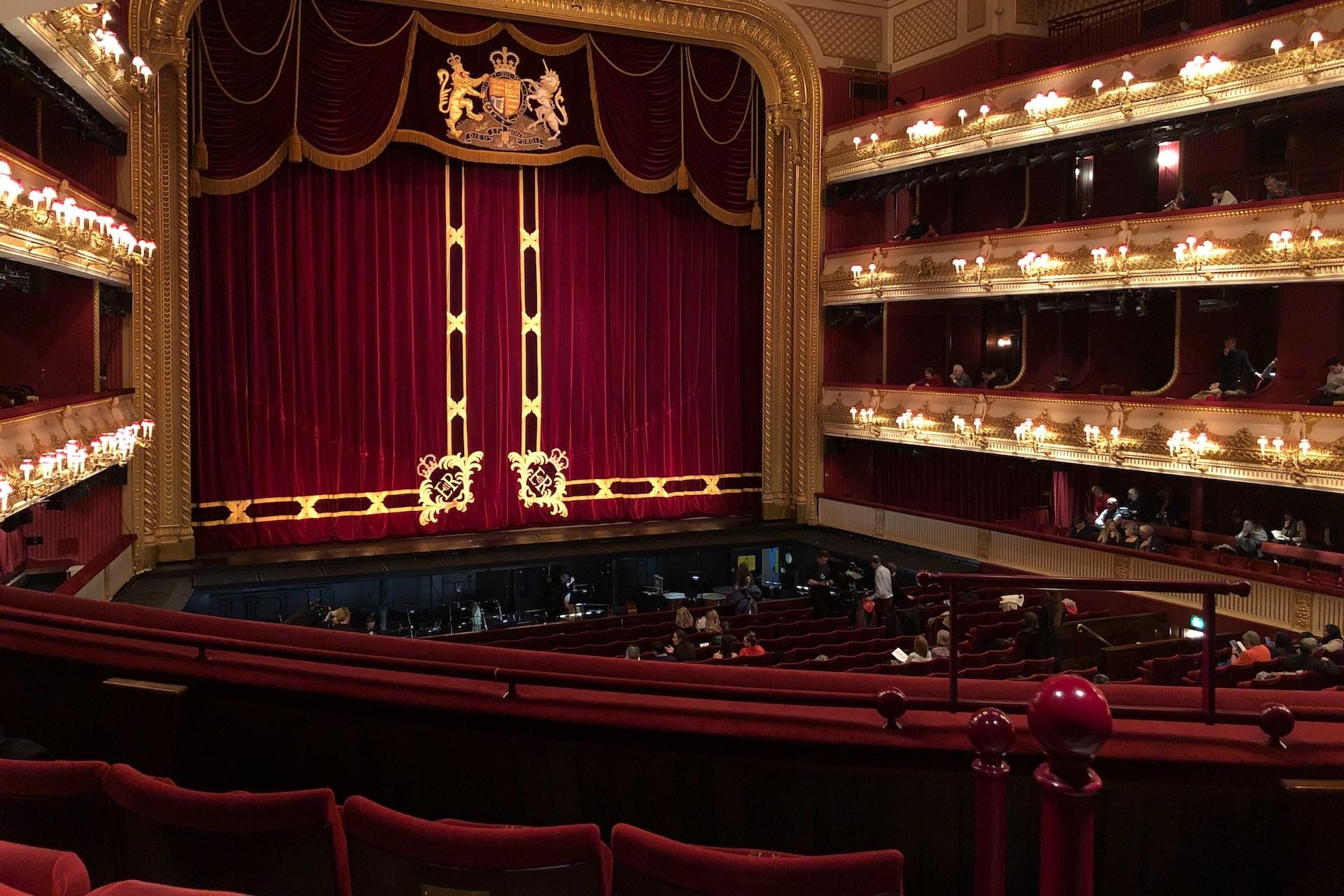 A view from inside a theater or opera house.