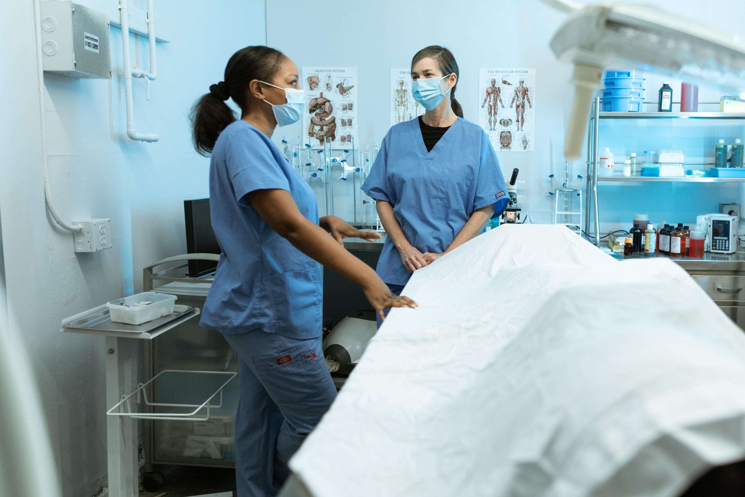 Nurses on the job