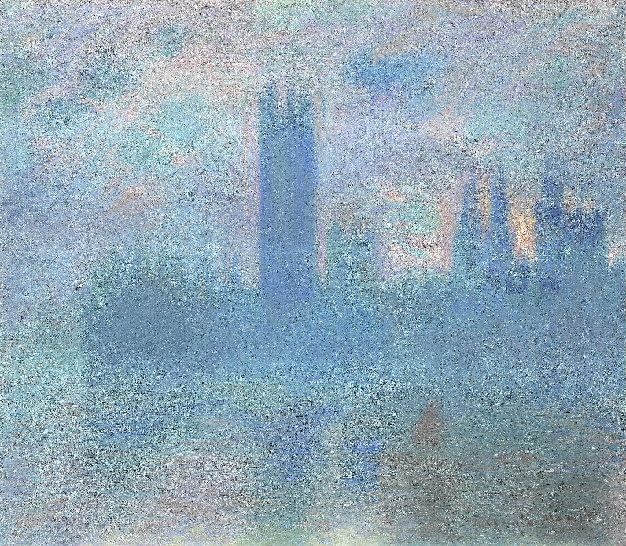 Houses of Parliament painted by Monet.