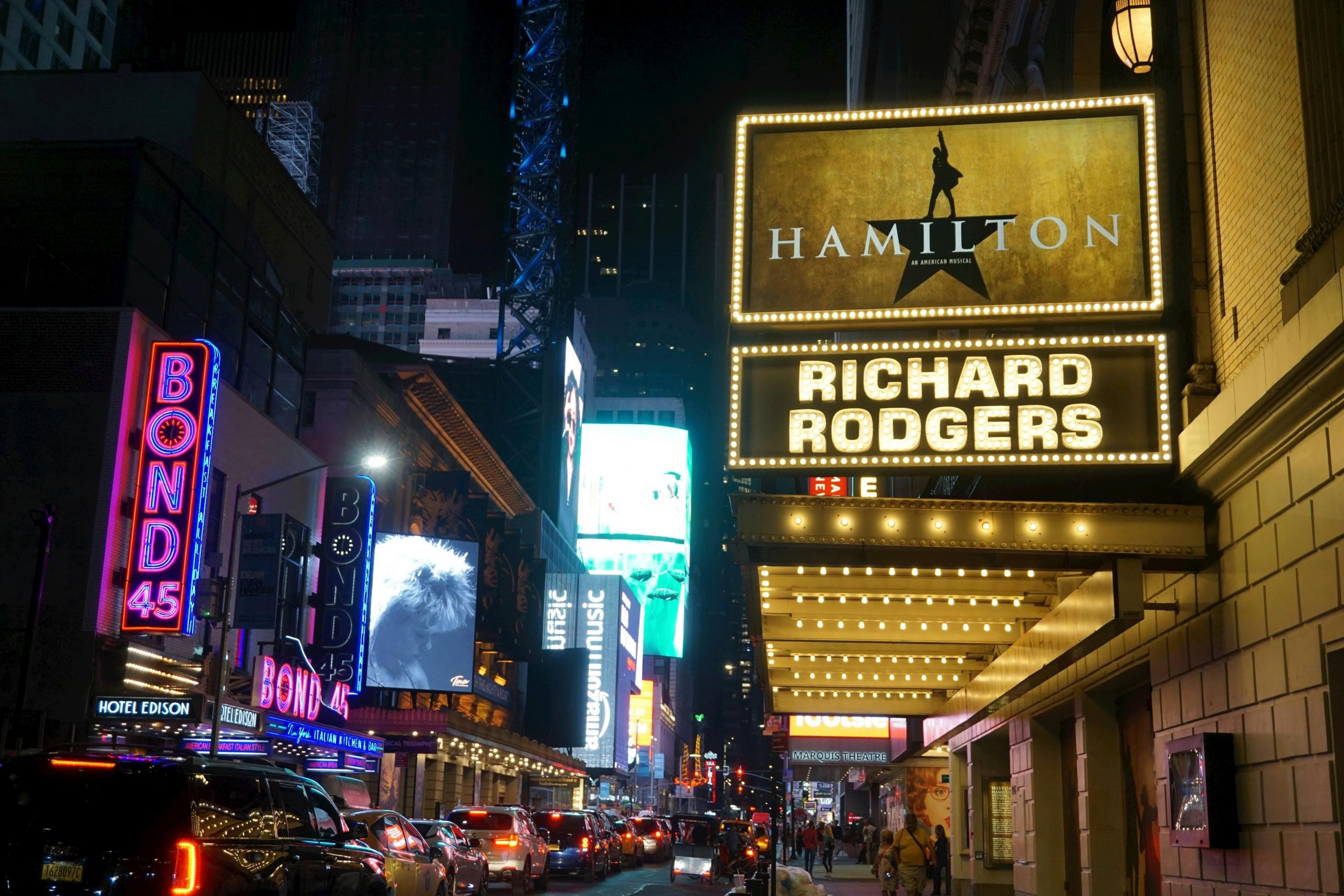 A sign for Hamilton the musical?