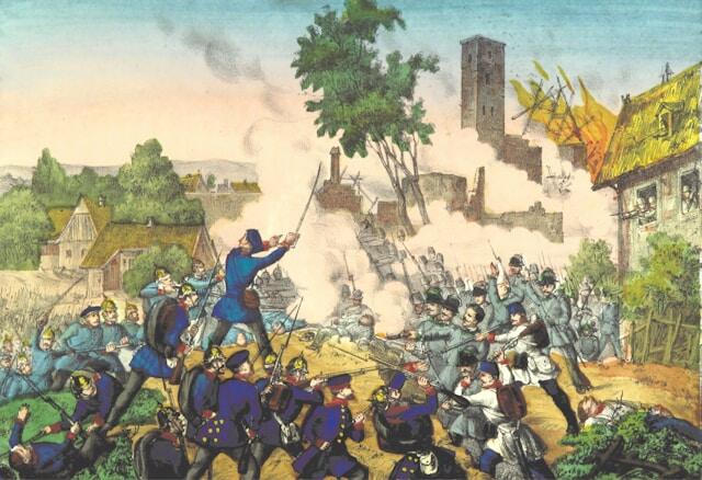 A painting of the St. Bartholomew's Day Massacre.