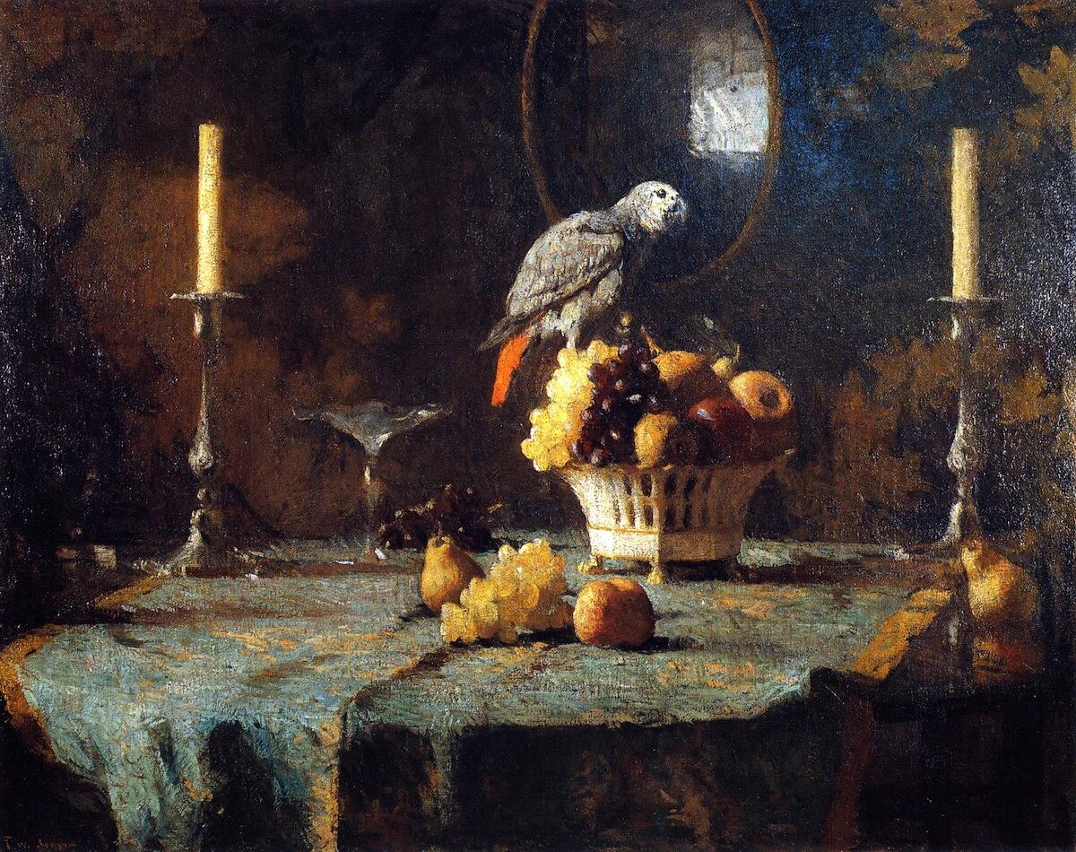 Painting  by Frank Weston, The Dining Table