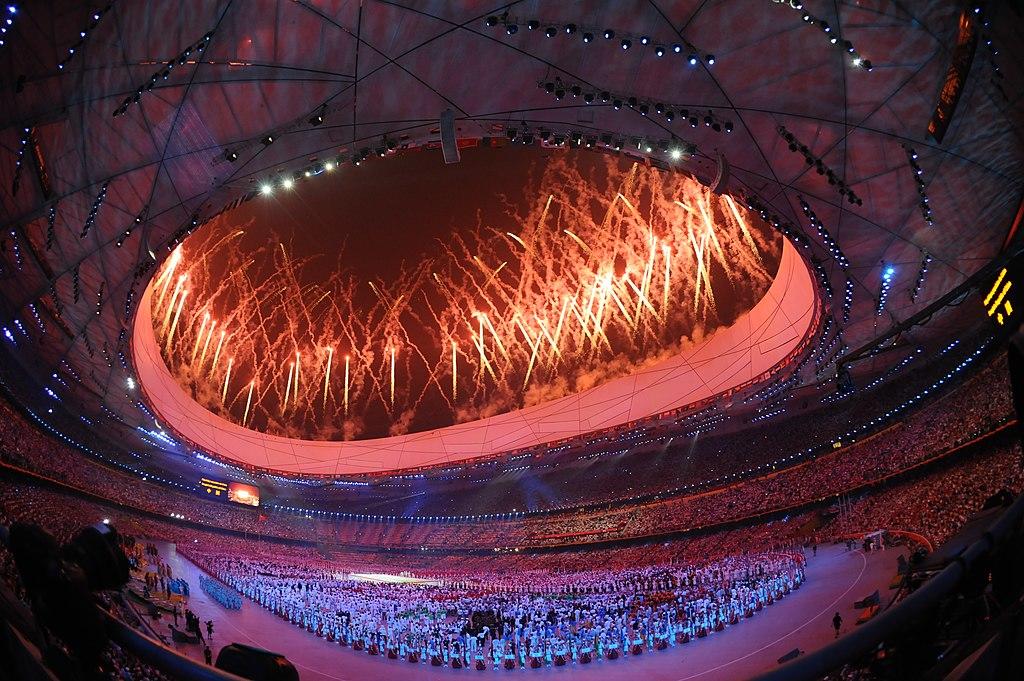 The 2008 summer olympics opening ceremony.