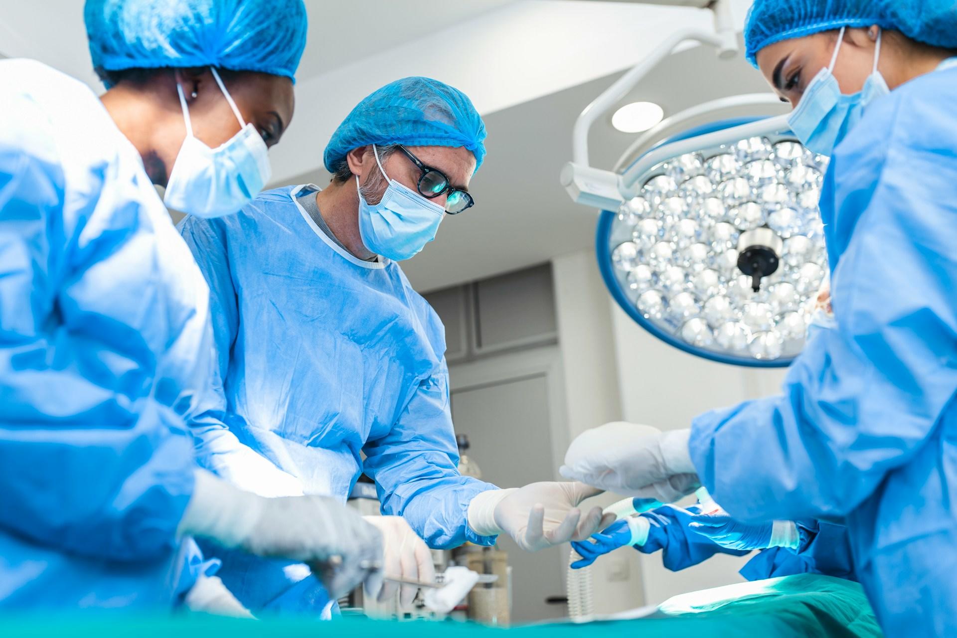 Doctors in surgery